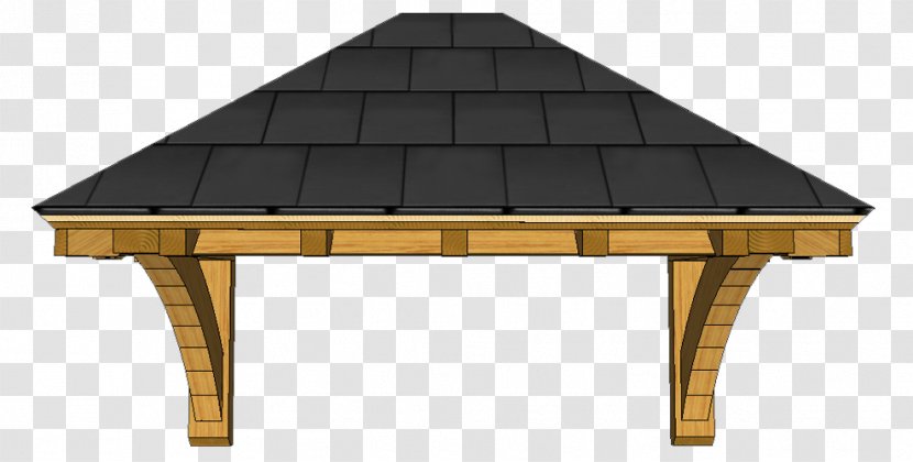 Shed Hip Roof Canopy Porch - Oak - Design Transparent PNG