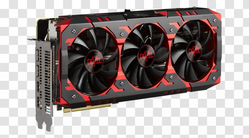 Graphics Cards & Video Adapters PowerColor RED DEVIL Radeon RX Vega 56 DirectX 12 AXRX 8GBHBM2-2D2H/OC 8GB 2048-Bit HBM2 PCI Express 3.0 CrossFireX Support ATX Card AMD MSI - Msi Rx - And Enjoy The Cool Wind Brought By Fan Transparent PNG