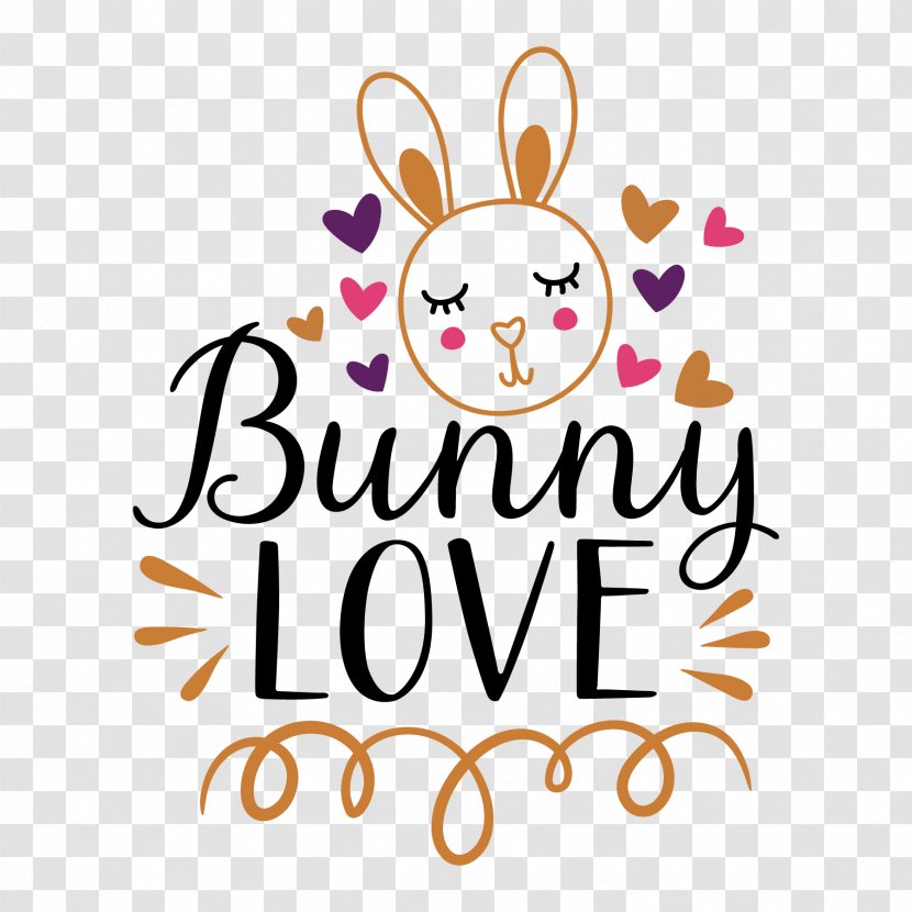 Rabbit Cricut Easter Bunny Image - Logo - Chick Girl Silhouette File Transparent PNG