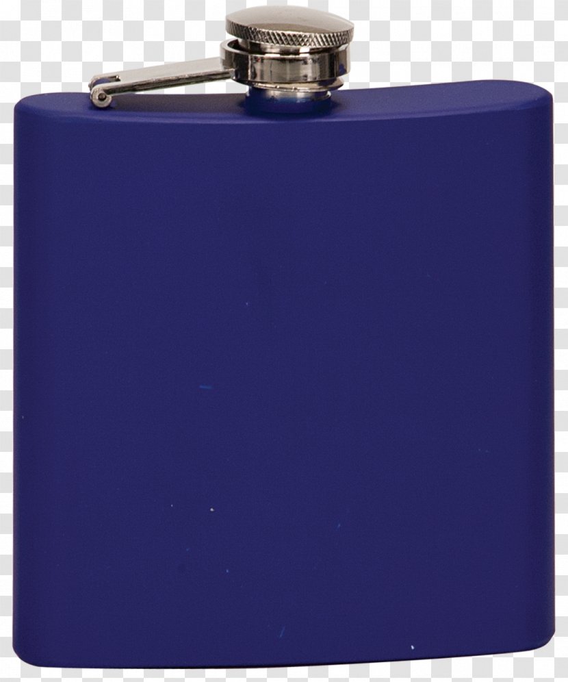 Hip Flask Electric Blue Cobalt Violet - Glass Transparent PNG