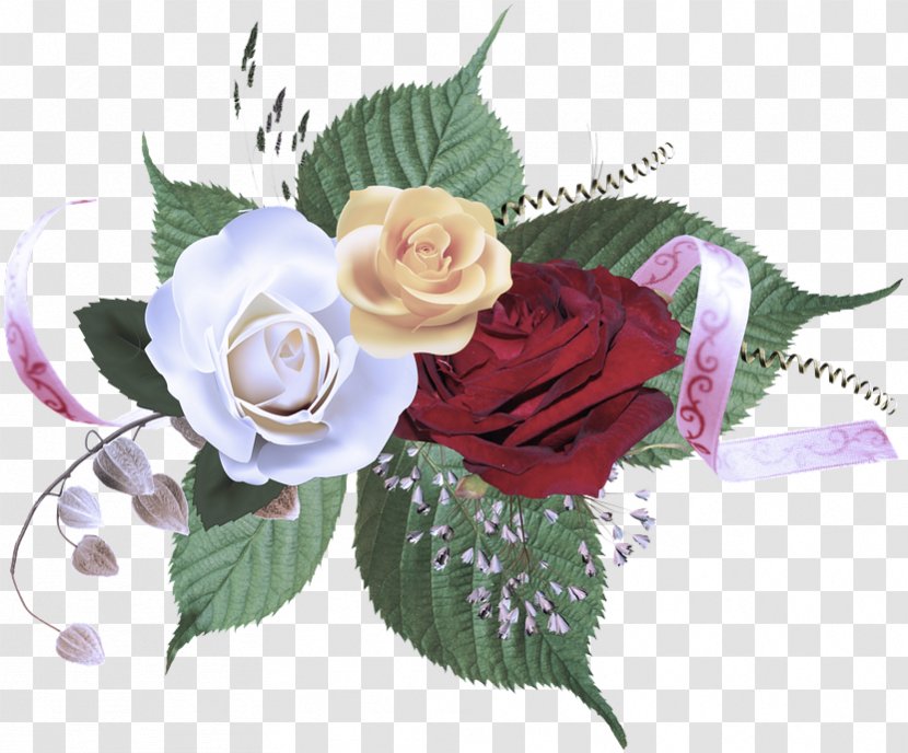 Garden Roses - Bouquet - Leaf Flowering Plant Transparent PNG