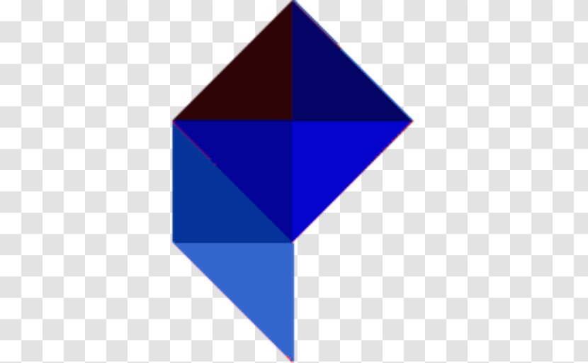 Line Triangle Font - Electric Blue Transparent PNG