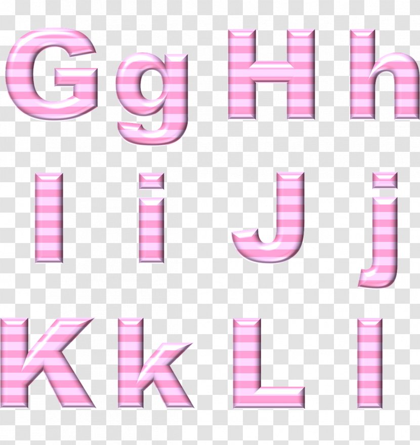 Alphabet Letter Printing - Pink - Fonts Transparent PNG