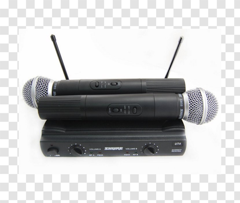 Microphone Shure SM58 Audio Wireless Transparent PNG