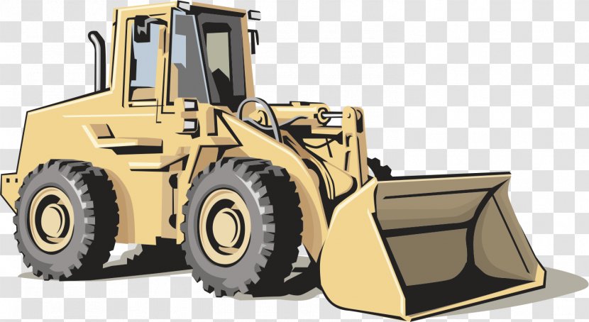 Heavy Equipment Architectural Engineering Excavator Clip Art - Industry - Vehicles Bulldozers Transparent PNG