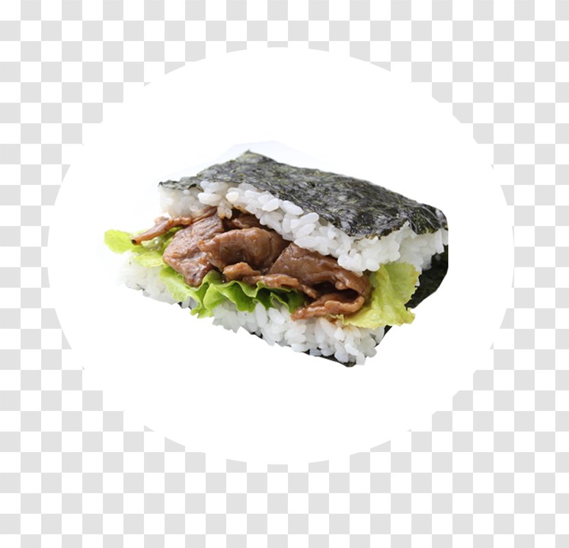 Sushi Onigiri Teppanyaki Makizushi Beef - Black Pepper Mouth Big Rice Balls Transparent PNG