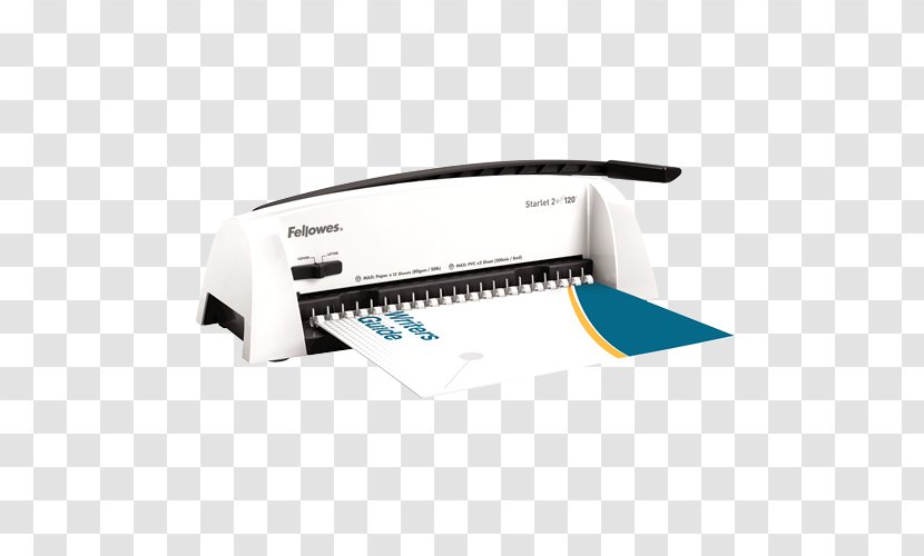 Comb Binding Paper Bookbinding Office Supplies Fellowes Brands - Shredder - Machine Transparent PNG
