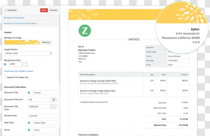 Invoice Service Template Pro Forma Receipt - Document - Material Transparent PNG