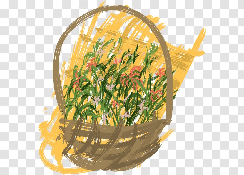 Basket Clip Art - Food - Flowers Transparent PNG