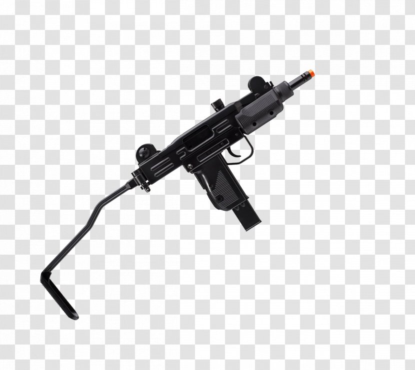 Uzi Airsoft Guns Machine Gun Firearm - Watercolor Transparent PNG