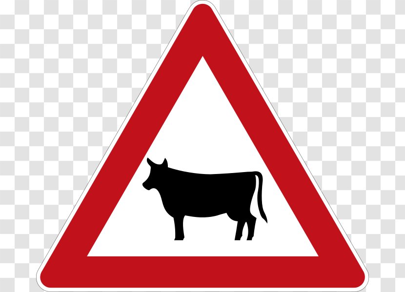 Dog Cattle Mammal Traffic Sign Common Warthog - Senyal - Tiere Transparent PNG