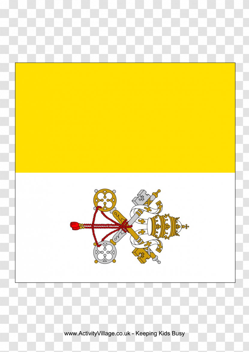 Flag Of Vatican City Papal States Coats Arms The Holy See And - Save Bees Brochures Transparent PNG