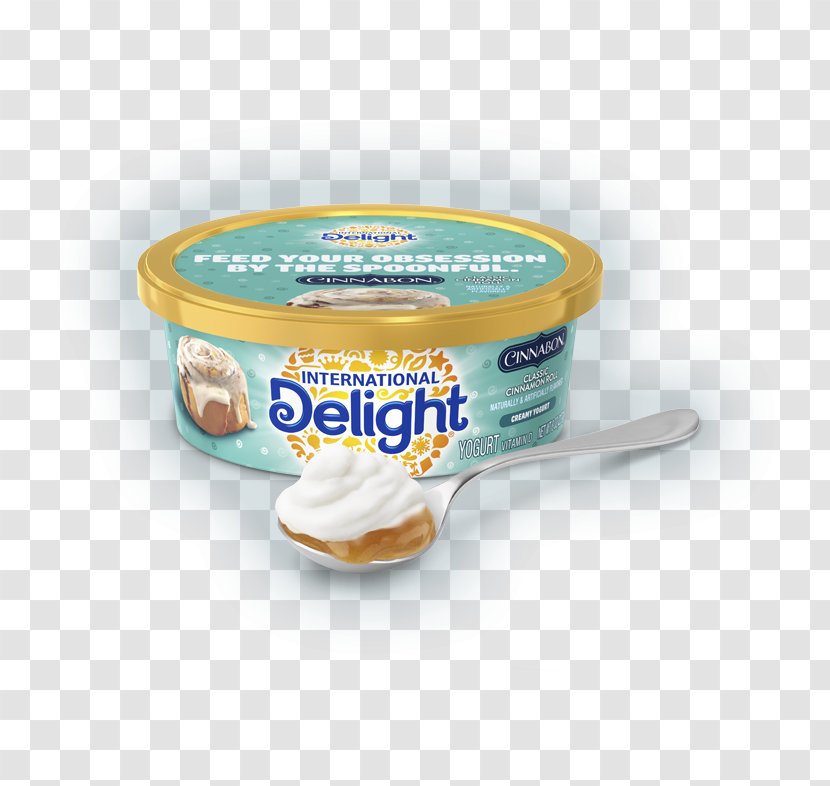 Dairy Products Cinnamon Roll Cream International Delight Flavor - Cheese - Yogurt Package Transparent PNG