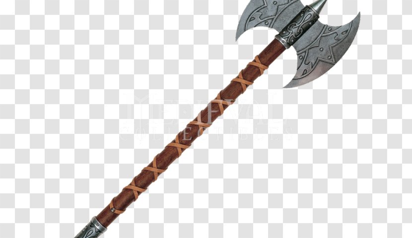 Middle Ages Battle Axe Clip Art Weapon - Dane - Minecraft Crossed Axes Transparent PNG