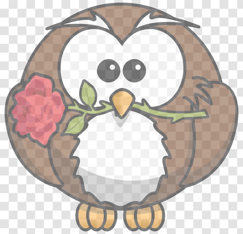 Cartoon Bird Owl Flightless Clip Art - Of Prey Transparent PNG