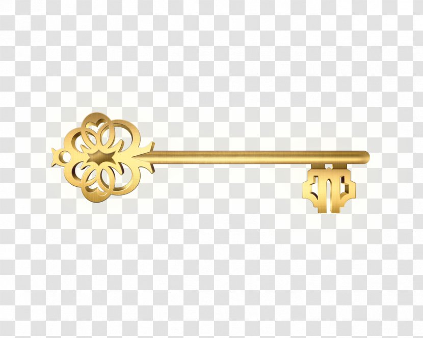 Gold Skeleton Key Clip Art Transparent PNG