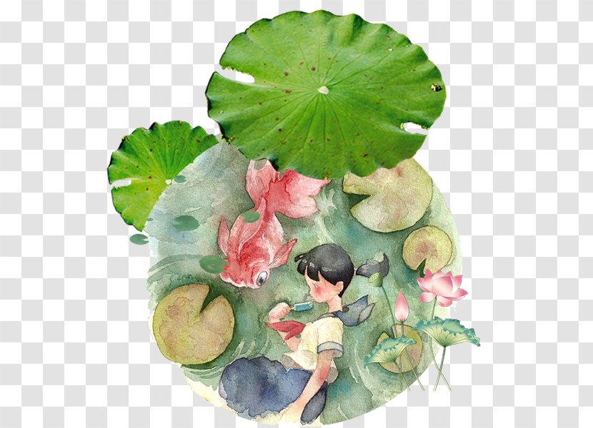 Download Computer File - Ink - Lotus Pond Transparent PNG