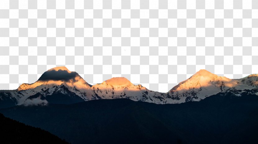 Meili Snow Mountains Designer Google Images - Sky - Mountain Landscape Transparent PNG