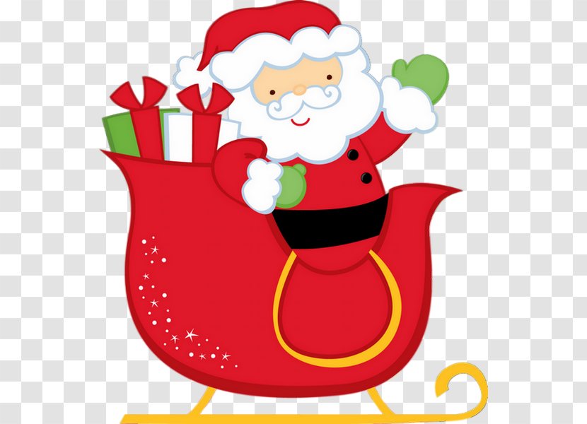 Santa Claus Is Comin' To Town Christmas Gift Clip Art - Here Comes Transparent PNG