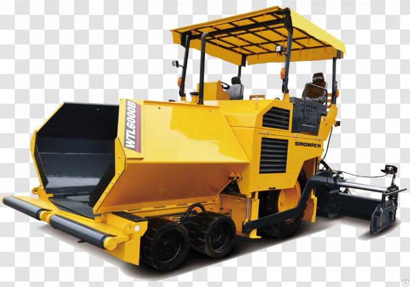Paver Architectural Engineering Road Machine Pavement - Construction Equipment Transparent PNG