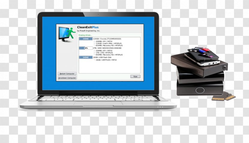 Laptop Hard Drives Output Device Personal Computer Data Erasure - Parallel Ata Transparent PNG