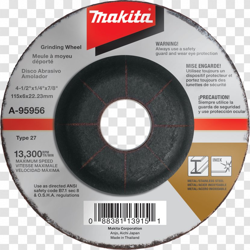 Grinding Wheel Makita Tool Machine Transparent PNG