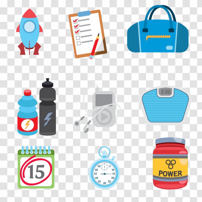 Clip Art Design Cartoon - Water Bottle - Athletic Infographic Transparent PNG