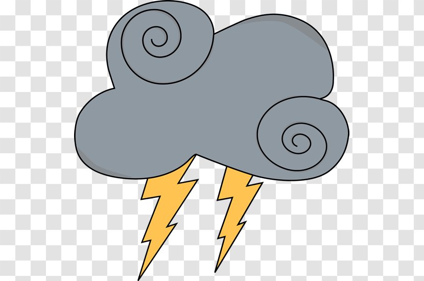 Lightning Cloud Thunderstorm Clip Art - Thunder - Storm Cliparts Transparent PNG