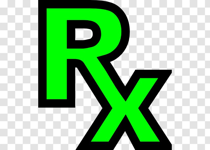 Medical Prescription Logo Clip Art - Pharmaceutical Drug - Green Rx Icon Transparent PNG