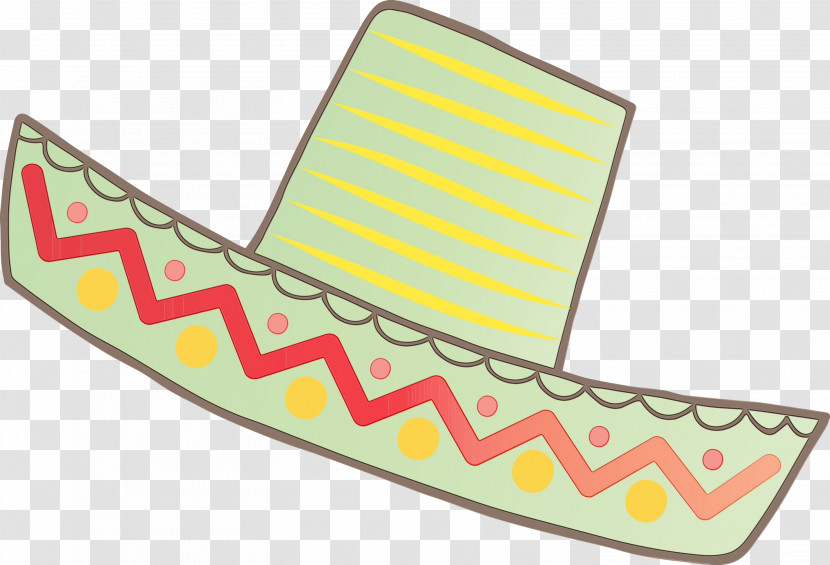 Line Angle Yellow Shoe Pattern Transparent PNG