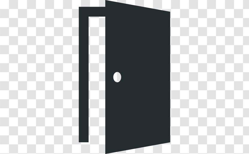 Door Building - Black Transparent PNG