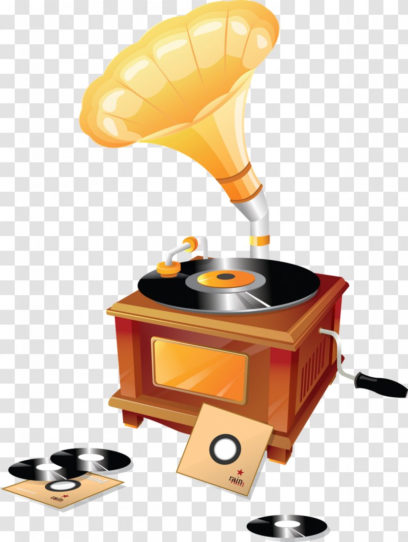 Phonograph Record Gramophone - Flower - CD Transparent PNG