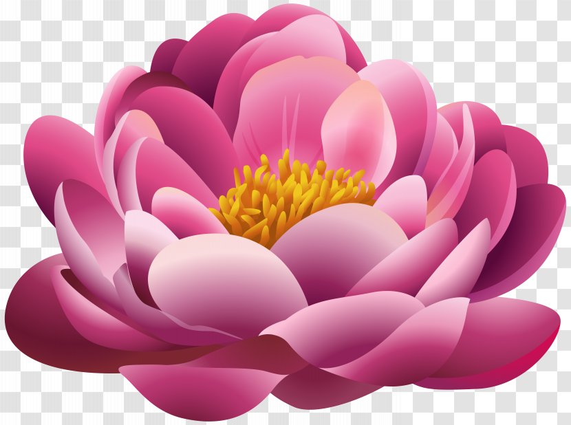 Pink Flowers Clip Art - Beautiful Flower Clipart Image Transparent PNG