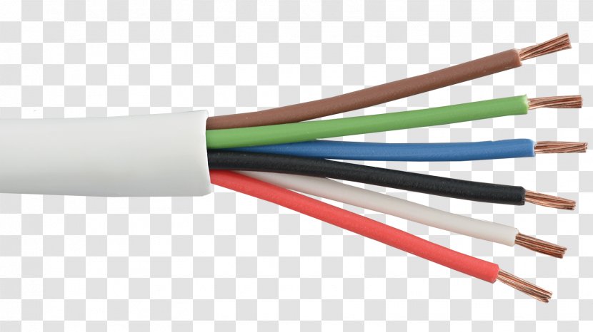 Electrical Cable Wire Multicore Copper Conductor Transparent PNG