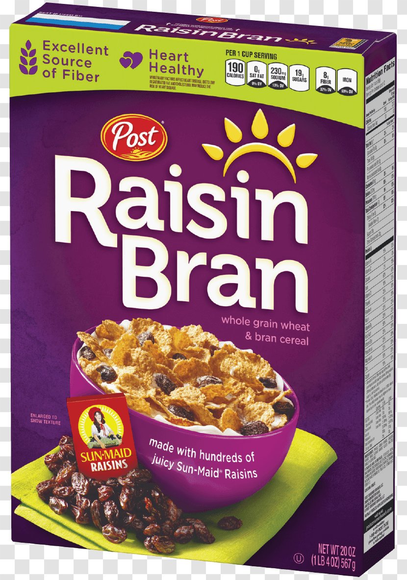 Breakfast Cereal Post Raisin Bran Kellogg's Crunch Holdings Inc - Sunmaid - Moreno Valley Transparent PNG
