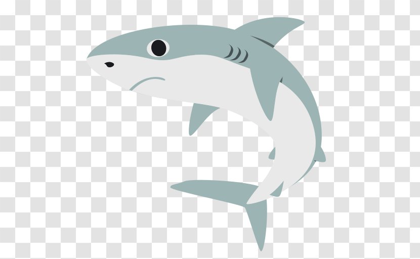 Tiger Shark Common Bottlenose Dolphin Emoji Requiem Sharks - Cartoon - Lemon Transparent PNG