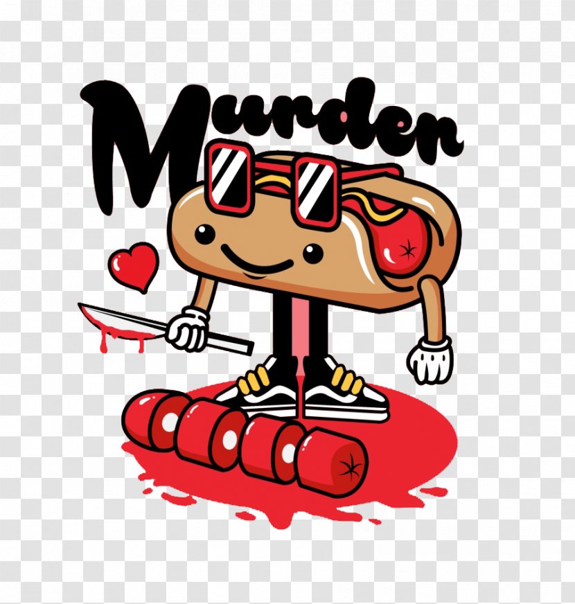 Le Suicidxe9 Cartoon Graffiti Suicide - Silhouette - Hot Dog Transparent PNG
