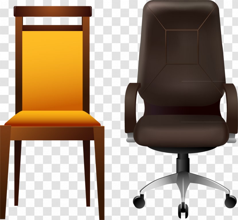 Office Chair Furniture - Swivel - Vector Elements Transparent PNG