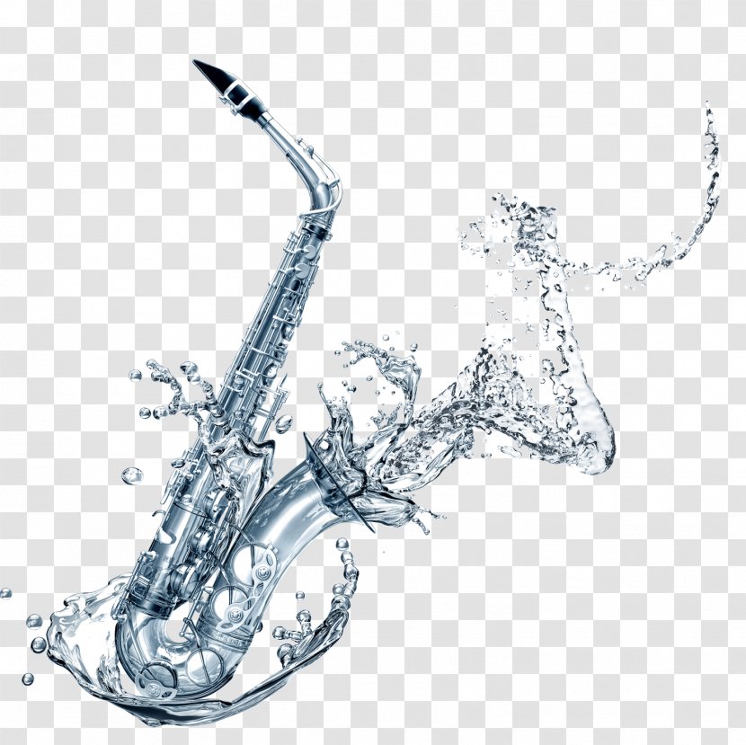 Saxophone Musical Instrument - Cartoon Transparent PNG