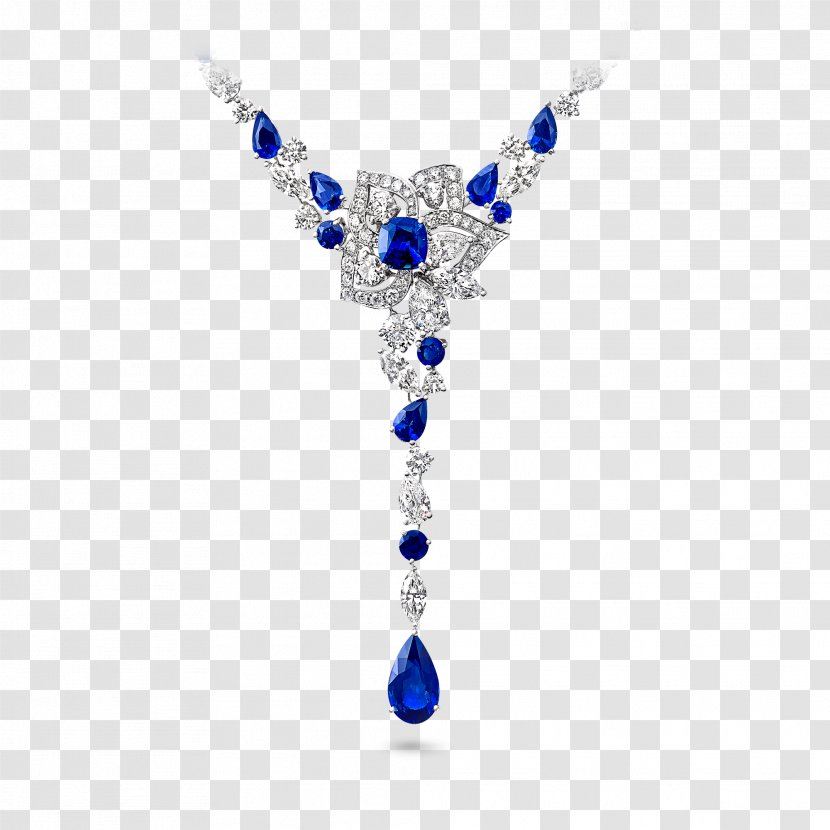 Sapphire Necklace Jewellery Graff Diamonds Transparent PNG