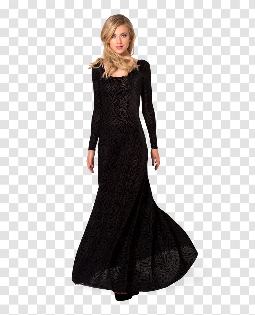 Dress Sleeve Evening Gown Ball Velvet - Bridal Party Transparent PNG