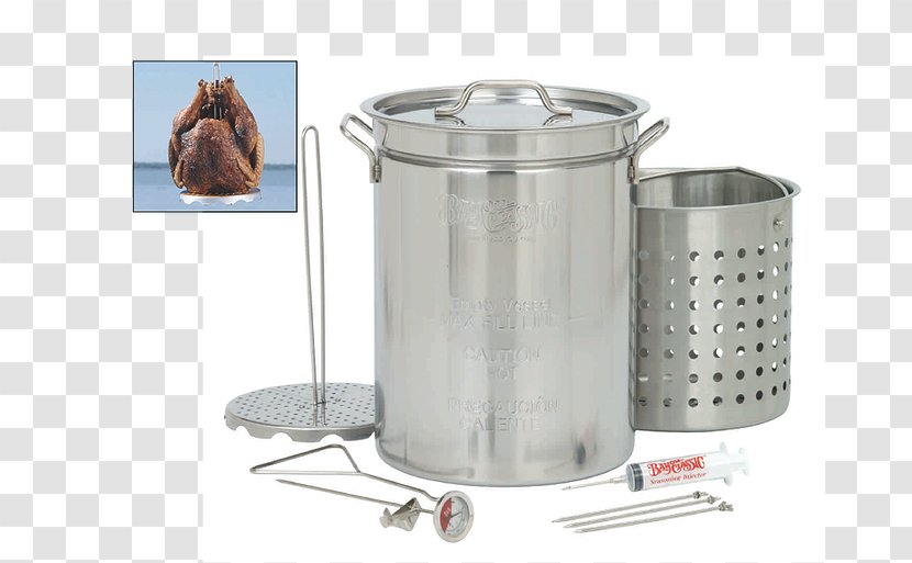 Deep Fryers Stainless Steel Stock Pots Turkey Fryer Bayou Classic 1118 - Cookware Transparent PNG