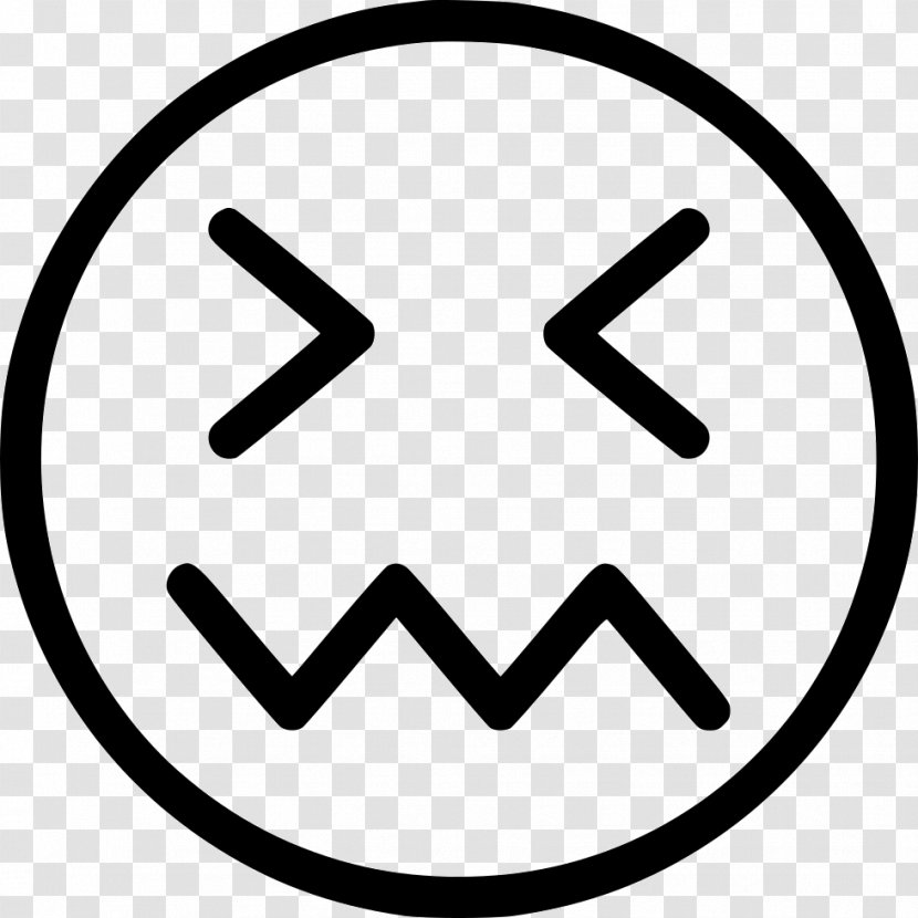 Emoticon Smiley Symbol - Black And White Transparent PNG