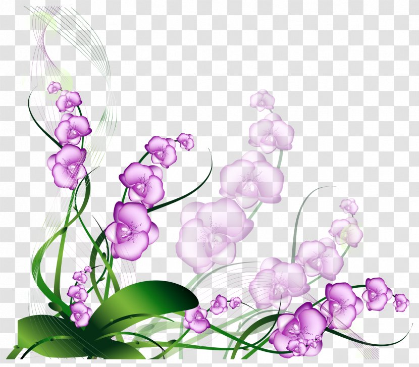 Floral Design Purple Flower - Magenta - Decoration Vector Transparent PNG