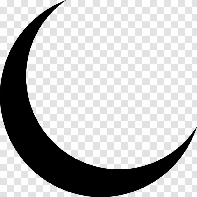 Lunar Phase Crescent Moon Symbol Clip Art - Clipart Transparent PNG
