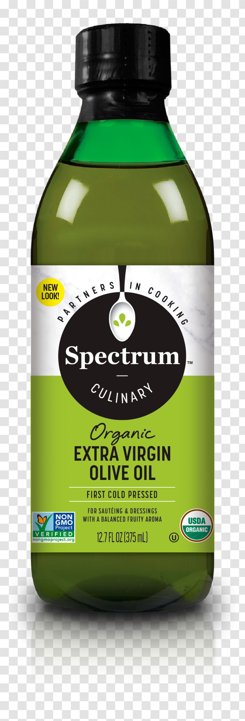 Spectrum Naturals Organic Extra Virgin Olive Oil Food Dietary Supplement - Liquid Transparent PNG