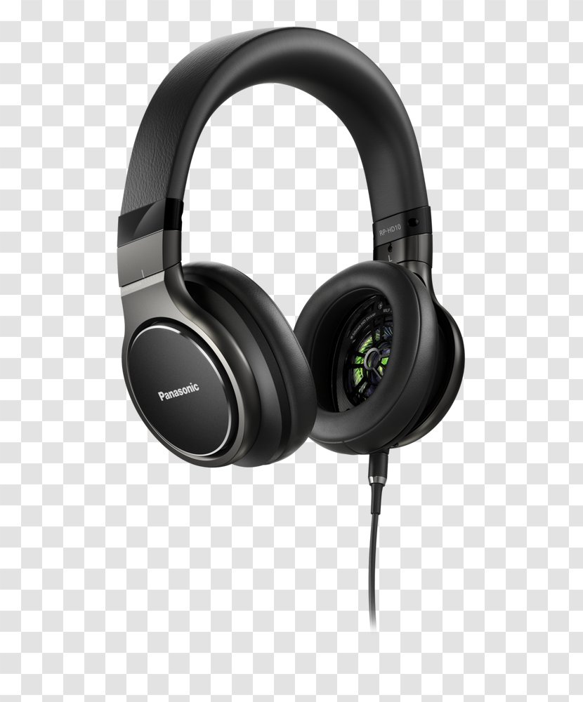 Microphone Panasonic RP-HD10C On-Ear Hi-Res Premium Headphones Noise-cancelling - Hardware Transparent PNG