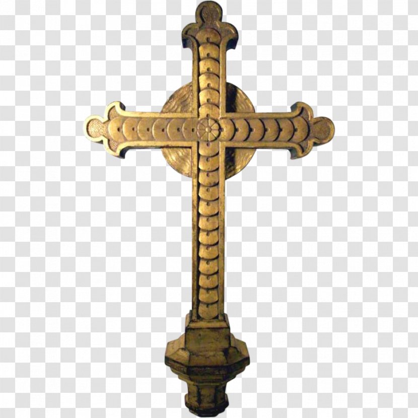 Altar Crucifix Cross Wood Carving - Image Transparent PNG