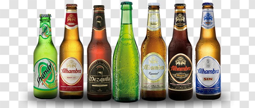 Beer Bottle Lager Liqueur Glass - Distilled Beverage - Cerveza Transparent PNG
