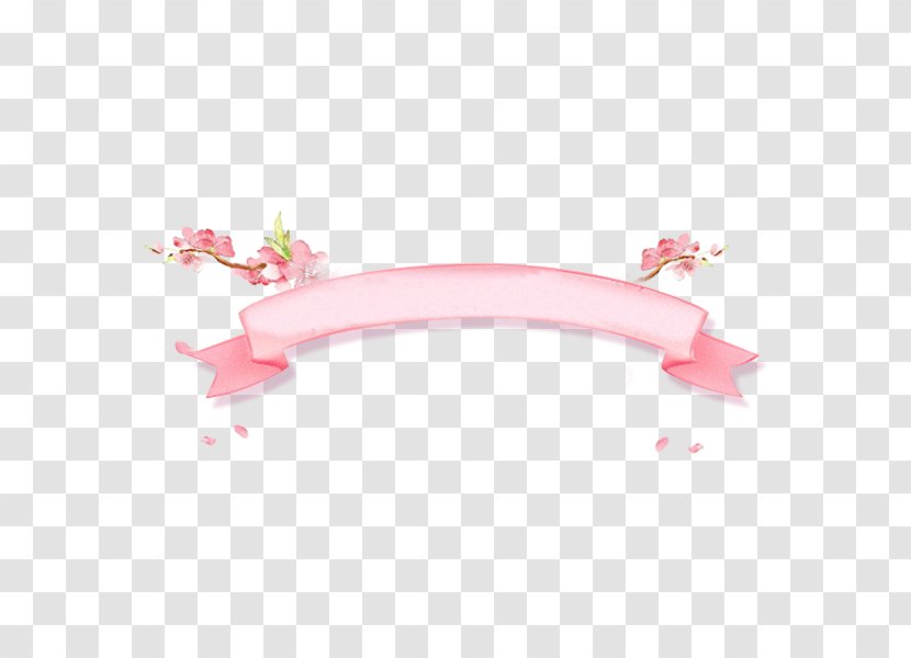 Pink Ribbon Image - Toy - Peach Blossom Border Transparent PNG